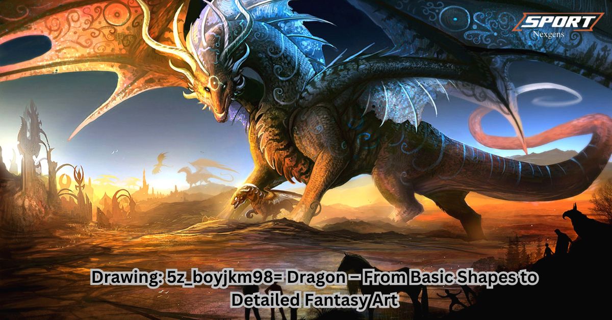 Drawing 5z_boyjkm98= Dragon – From Basic Shapes to Detailed Fantasy Art